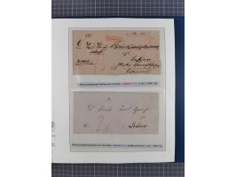 1672/1867, interessante Sammlung “Botenpost und Stempel aus der Preußen-Zeit” mit ca. 120 Briefen und Ganzsachen, dabei u.a. 