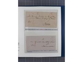 1672/1867, interessante Sammlung “Botenpost und Stempel aus der Preußen-Zeit” mit ca. 120 Briefen und Ganzsachen, dabei u.a. 