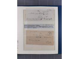 1672/1867, interessante Sammlung “Botenpost und Stempel aus der Preußen-Zeit” mit ca. 120 Briefen und Ganzsachen, dabei u.a. 