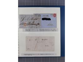 1672/1867, interessante Sammlung “Botenpost und Stempel aus der Preußen-Zeit” mit ca. 120 Briefen und Ganzsachen, dabei u.a. 