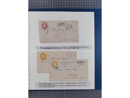 1672/1867, interessante Sammlung “Botenpost und Stempel aus der Preußen-Zeit” mit ca. 120 Briefen und Ganzsachen, dabei u.a. 