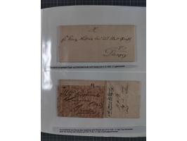 1672/1867, interessante Sammlung “Botenpost und Stempel aus der Preußen-Zeit” mit ca. 120 Briefen und Ganzsachen, dabei u.a. 