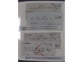 1672/1867, interessante Sammlung “Botenpost und Stempel aus der Preußen-Zeit” mit ca. 120 Briefen und Ganzsachen, dabei u.a. 