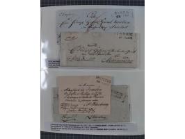1672/1867, interessante Sammlung “Botenpost und Stempel aus der Preußen-Zeit” mit ca. 120 Briefen und Ganzsachen, dabei u.a. 