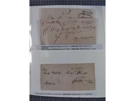 1672/1867, interessante Sammlung “Botenpost und Stempel aus der Preußen-Zeit” mit ca. 120 Briefen und Ganzsachen, dabei u.a. 