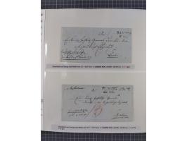1672/1867, interessante Sammlung “Botenpost und Stempel aus der Preußen-Zeit” mit ca. 120 Briefen und Ganzsachen, dabei u.a. 