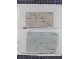 1672/1867, interessante Sammlung “Botenpost und Stempel aus der Preußen-Zeit” mit ca. 120 Briefen und Ganzsachen, dabei u.a. 