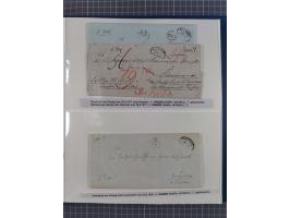 1672/1867, interessante Sammlung “Botenpost und Stempel aus der Preußen-Zeit” mit ca. 120 Briefen und Ganzsachen, dabei u.a. 