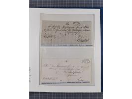1672/1867, interessante Sammlung “Botenpost und Stempel aus der Preußen-Zeit” mit ca. 120 Briefen und Ganzsachen, dabei u.a. 
