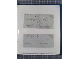 1672/1867, interessante Sammlung “Botenpost und Stempel aus der Preußen-Zeit” mit ca. 120 Briefen und Ganzsachen, dabei u.a. 