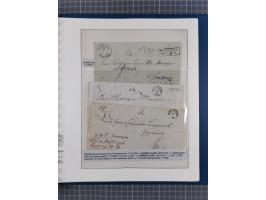 1672/1867, interessante Sammlung “Botenpost und Stempel aus der Preußen-Zeit” mit ca. 120 Briefen und Ganzsachen, dabei u.a. 