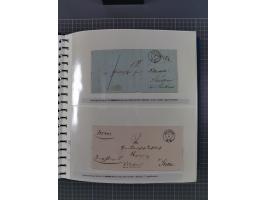 1838/62, interessante Sammlung der Doppelkreis-Stempel von Danzig mit über 90 Briefen, sauber sortiert nach den Varianten nac