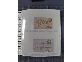 1838/62, interessante Sammlung der Doppelkreis-Stempel von Danzig mit über 90 Briefen, sauber sortiert nach den Varianten nac