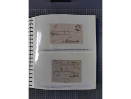 1838/62, interessante Sammlung der Doppelkreis-Stempel von Danzig mit über 90 Briefen, sauber sortiert nach den Varianten nac