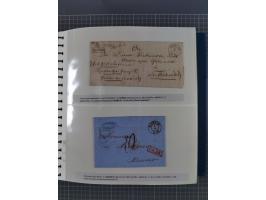 1838/62, interessante Sammlung der Doppelkreis-Stempel von Danzig mit über 90 Briefen, sauber sortiert nach den Varianten nac