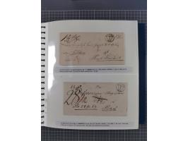 1838/62, interessante Sammlung der Doppelkreis-Stempel von Danzig mit über 90 Briefen, sauber sortiert nach den Varianten nac