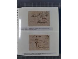 1838/62, interessante Sammlung der Doppelkreis-Stempel von Danzig mit über 90 Briefen, sauber sortiert nach den Varianten nac