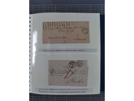 1838/62, interessante Sammlung der Doppelkreis-Stempel von Danzig mit über 90 Briefen, sauber sortiert nach den Varianten nac