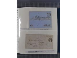 1838/62, interessante Sammlung der Doppelkreis-Stempel von Danzig mit über 90 Briefen, sauber sortiert nach den Varianten nac