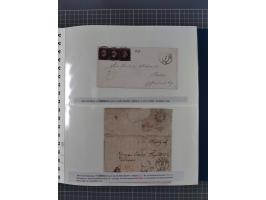 1838/62, interessante Sammlung der Doppelkreis-Stempel von Danzig mit über 90 Briefen, sauber sortiert nach den Varianten nac