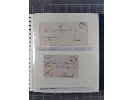 1838/62, interessante Sammlung der Doppelkreis-Stempel von Danzig mit über 90 Briefen, sauber sortiert nach den Varianten nac