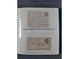 1838/62, interessante Sammlung der Doppelkreis-Stempel von Danzig mit über 90 Briefen, sauber sortiert nach den Varianten nac