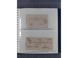 1838/62, interessante Sammlung der Doppelkreis-Stempel von Danzig mit über 90 Briefen, sauber sortiert nach den Varianten nac