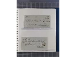 1838/62, interessante Sammlung der Doppelkreis-Stempel von Danzig mit über 90 Briefen, sauber sortiert nach den Varianten nac