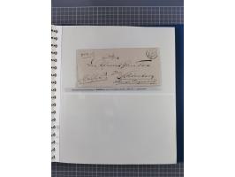 1838/62, interessante Sammlung der Doppelkreis-Stempel von Danzig mit über 90 Briefen, sauber sortiert nach den Varianten nac