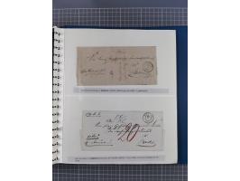 1838/62, interessante Sammlung der Doppelkreis-Stempel von Danzig mit über 90 Briefen, sauber sortiert nach den Varianten nac