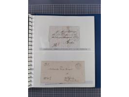 1838/62, interessante Sammlung der Doppelkreis-Stempel von Danzig mit über 90 Briefen, sauber sortiert nach den Varianten nac