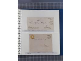 1838/62, interessante Sammlung der Doppelkreis-Stempel von Danzig mit über 90 Briefen, sauber sortiert nach den Varianten nac