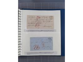 1838/62, interessante Sammlung der Doppelkreis-Stempel von Danzig mit über 90 Briefen, sauber sortiert nach den Varianten nac