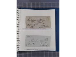 1838/62, interessante Sammlung der Doppelkreis-Stempel von Danzig mit über 90 Briefen, sauber sortiert nach den Varianten nac