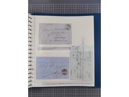 1838/62, interessante Sammlung der Doppelkreis-Stempel von Danzig mit über 90 Briefen, sauber sortiert nach den Varianten nac