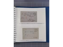 1838/62, interessante Sammlung der Doppelkreis-Stempel von Danzig mit über 90 Briefen, sauber sortiert nach den Varianten nac