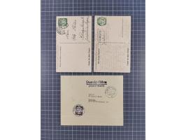 1856/1940, Partie mit 10 besseren Briefen, Karten und Ganzsachen. Dabei u.a. Preußen-GSU mit Zufrankatur und Nummernstempel “