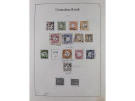 1872/1966, gestempelte und postfrische/ungebrauchte alte Sammlung in zwei Vordruckalben, ab Deutsches Reich gestempelt in den