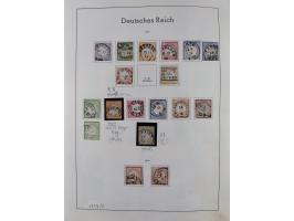 1872/1966, gestempelte und postfrische/ungebrauchte alte Sammlung in zwei Vordruckalben, ab Deutsches Reich gestempelt in den