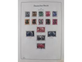 1872/1966, gestempelte und postfrische/ungebrauchte alte Sammlung in zwei Vordruckalben, ab Deutsches Reich gestempelt in den