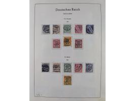 1872/1966, gestempelte und postfrische/ungebrauchte alte Sammlung in zwei Vordruckalben, ab Deutsches Reich gestempelt in den