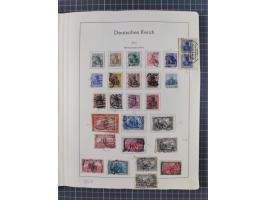 1872/1966, gestempelte und postfrische/ungebrauchte alte Sammlung in zwei Vordruckalben, ab Deutsches Reich gestempelt in den
