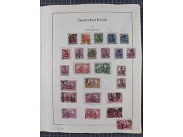 1872/1966, gestempelte und postfrische/ungebrauchte alte Sammlung in zwei Vordruckalben, ab Deutsches Reich gestempelt in den