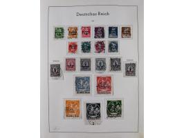 1872/1966, gestempelte und postfrische/ungebrauchte alte Sammlung in zwei Vordruckalben, ab Deutsches Reich gestempelt in den