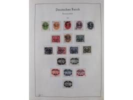 1872/1966, gestempelte und postfrische/ungebrauchte alte Sammlung in zwei Vordruckalben, ab Deutsches Reich gestempelt in den