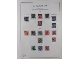 1872/1966, gestempelte und postfrische/ungebrauchte alte Sammlung in zwei Vordruckalben, ab Deutsches Reich gestempelt in den