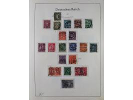 1872/1966, gestempelte und postfrische/ungebrauchte alte Sammlung in zwei Vordruckalben, ab Deutsches Reich gestempelt in den