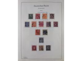 1872/1966, gestempelte und postfrische/ungebrauchte alte Sammlung in zwei Vordruckalben, ab Deutsches Reich gestempelt in den