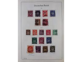 1872/1966, gestempelte und postfrische/ungebrauchte alte Sammlung in zwei Vordruckalben, ab Deutsches Reich gestempelt in den