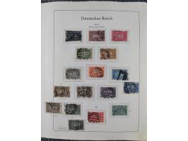 1872/1966, gestempelte und postfrische/ungebrauchte alte Sammlung in zwei Vordruckalben, ab Deutsches Reich gestempelt in den
